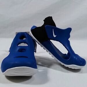 NIKE Sunray Protect 3 Toddler Sandals-8-Blue-Game Royal/White-Black